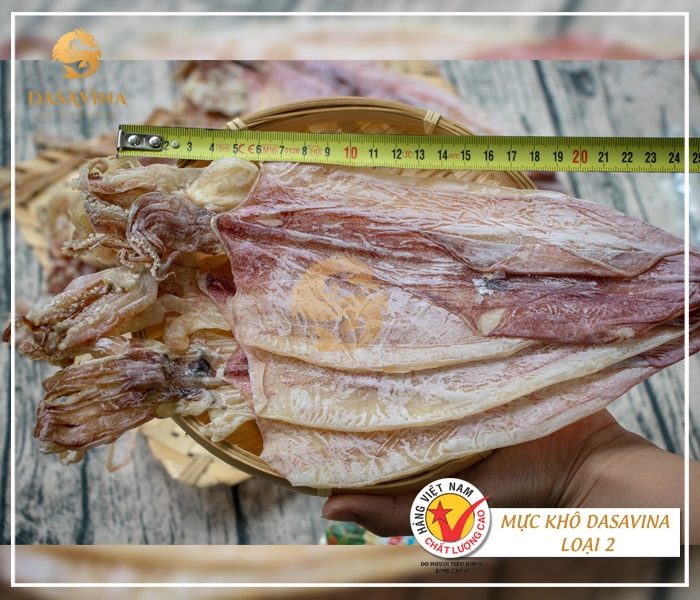 Mực khô loại 2 nhỏ hơn một chút