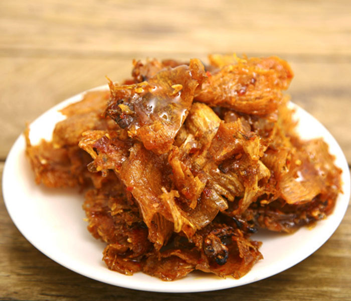 Mực khô Cô Tô rim me