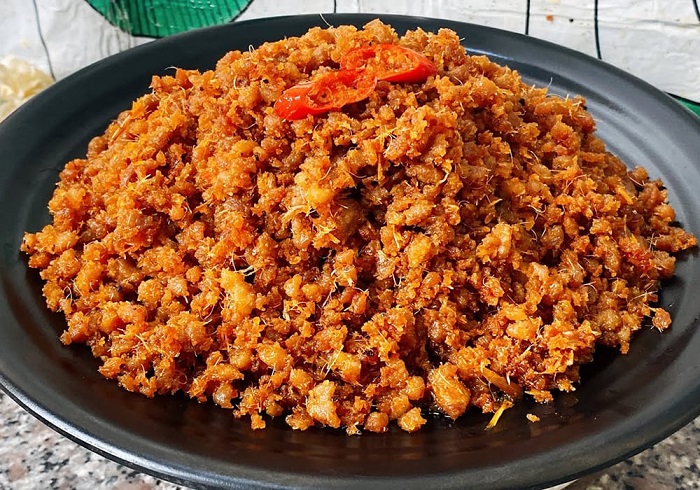 Thịt chưng mắm tép có hương thơm rất riêng 